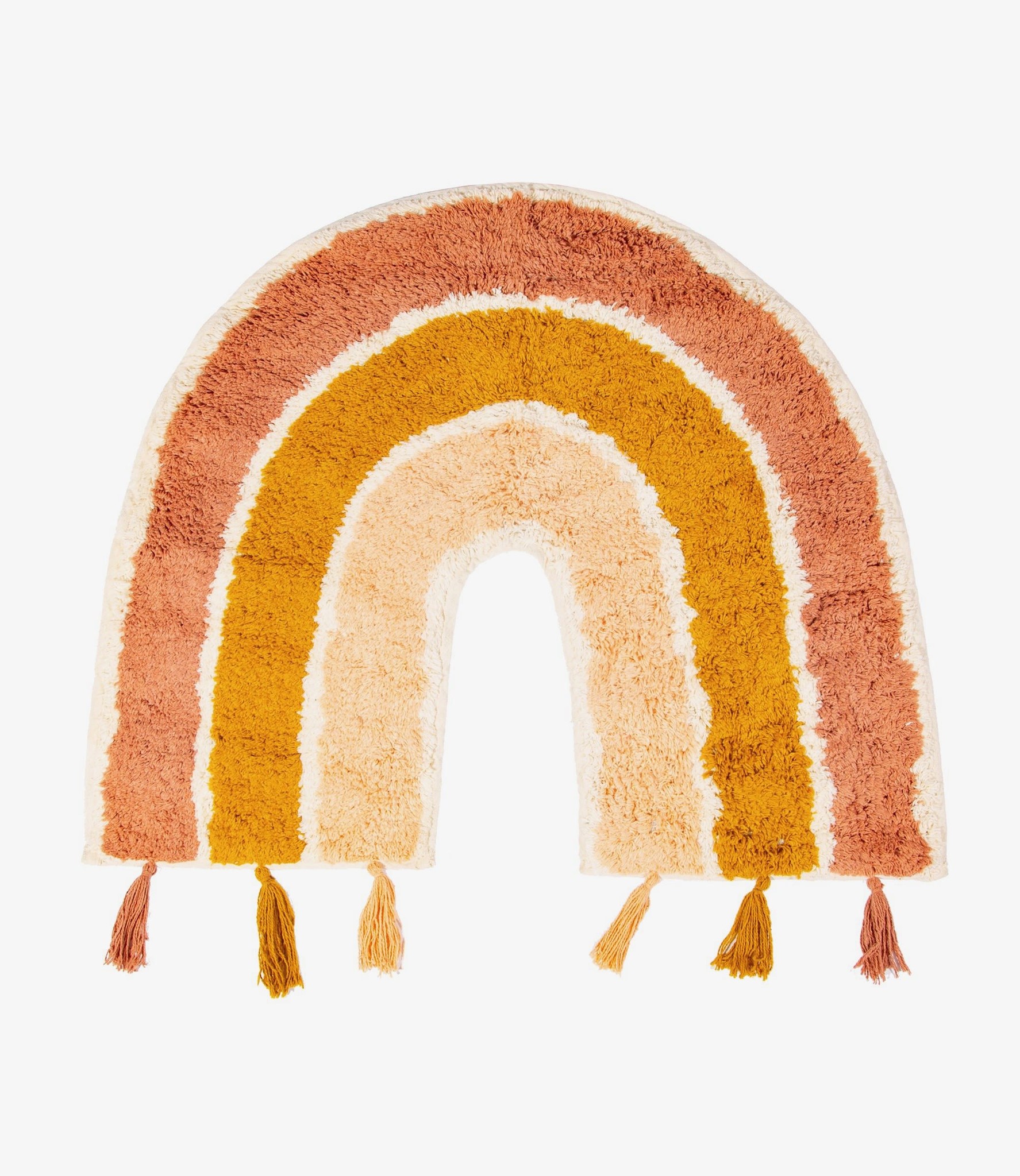 Regenboog vloerkleed met tassels Regenboog kleedje bestellen