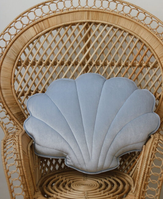 Velvet sierkussen schelp kinderkamer decoratie bestellen?