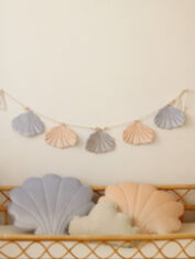 Velvet sierkussen schelp kinderkamer decoratie bestellen?