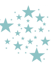 Muursticker sterren - Mintgroen