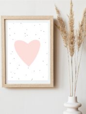 Poster hart roze1
