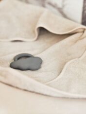 Baby Badcape Badstof 75x75 cm - Nougat