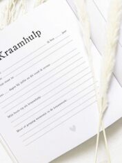 Pink-Peach-Mijn-Kraamtijd-invulboek-Linnen Taupe-binnenkant