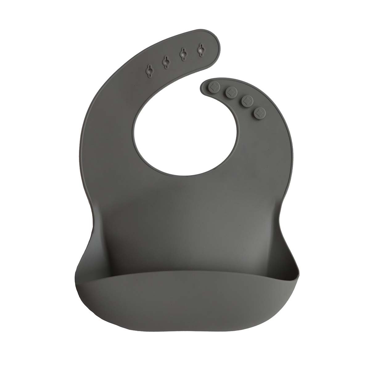mushie_bibs_siliconen_slab_silver_sage Mushie slab met opvangbakje Silver Sage