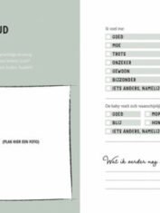 Babyboek Mijn eerste jaar